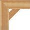Ekena Millwork Traditional Block Rough Sawn Bracket, Western Red Cedar, 6"W x 20"D x 20"H BKT06X20X20TRA05RWR - alternate 4